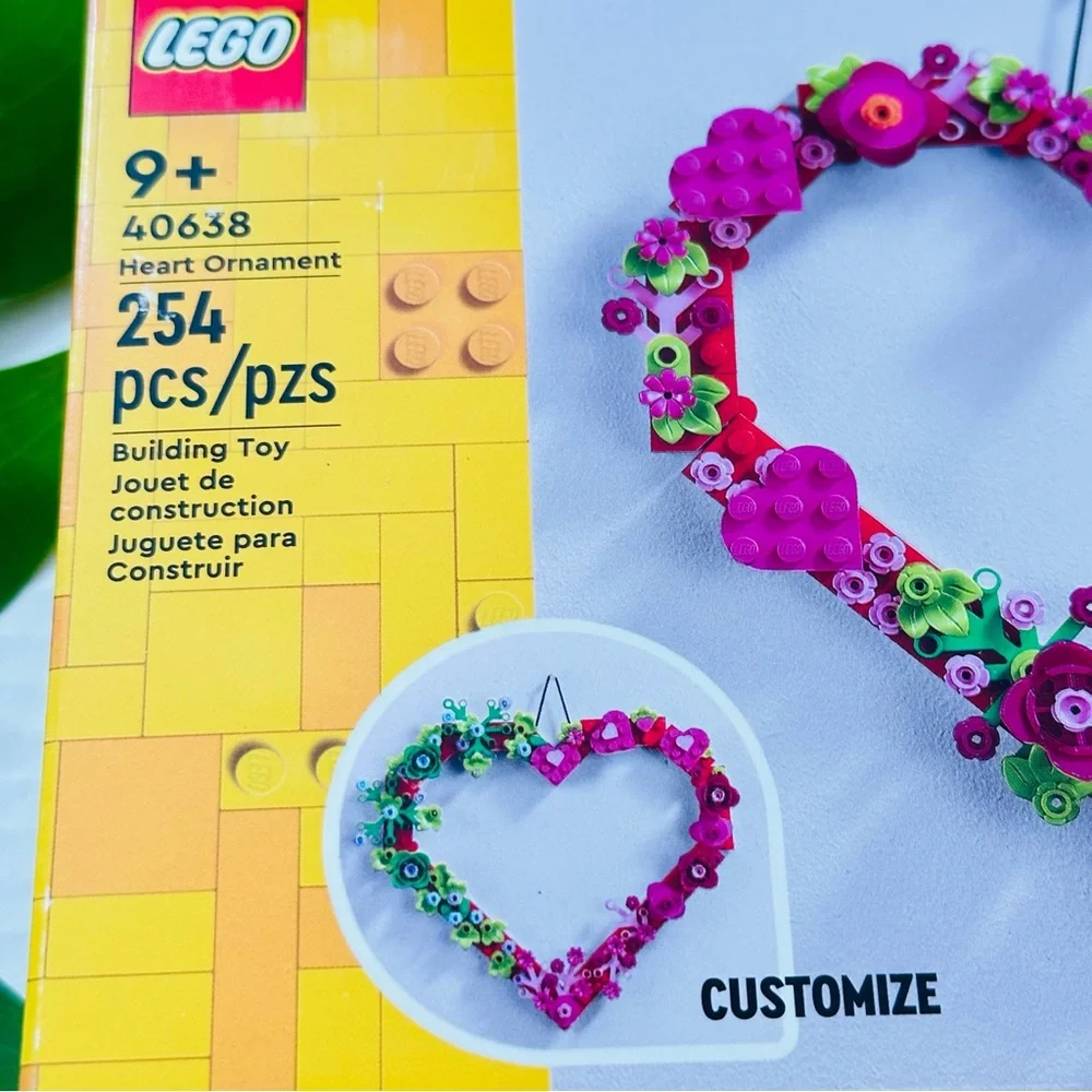 Lego Heart Ornament (40638) NEW - Picture 4 of 9